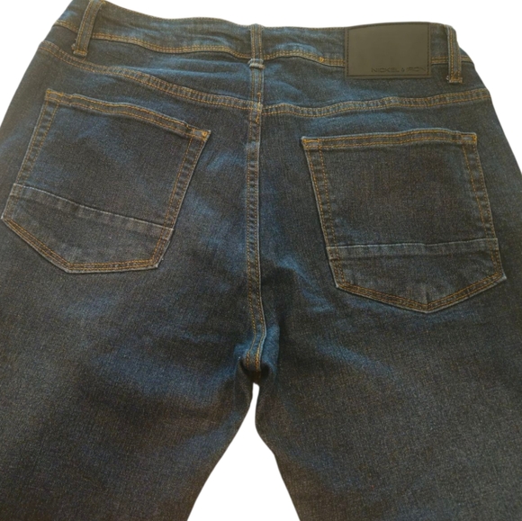 Nickle & Iron Men's Straight Jeans Dark Blue 32×30 Great Condition - Picture 4 of 9